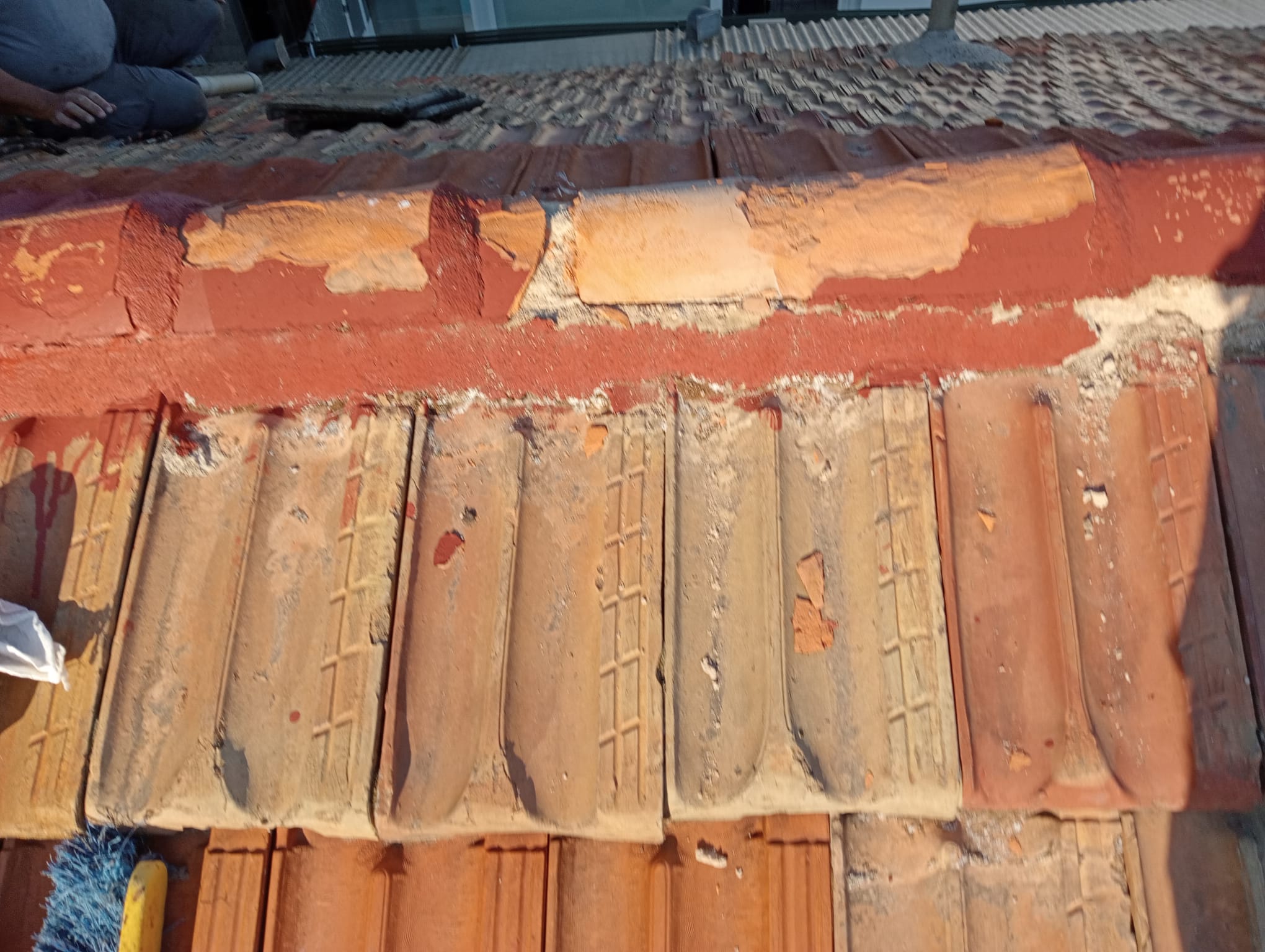 Trabajo de reparación de tejados realizado en Algete